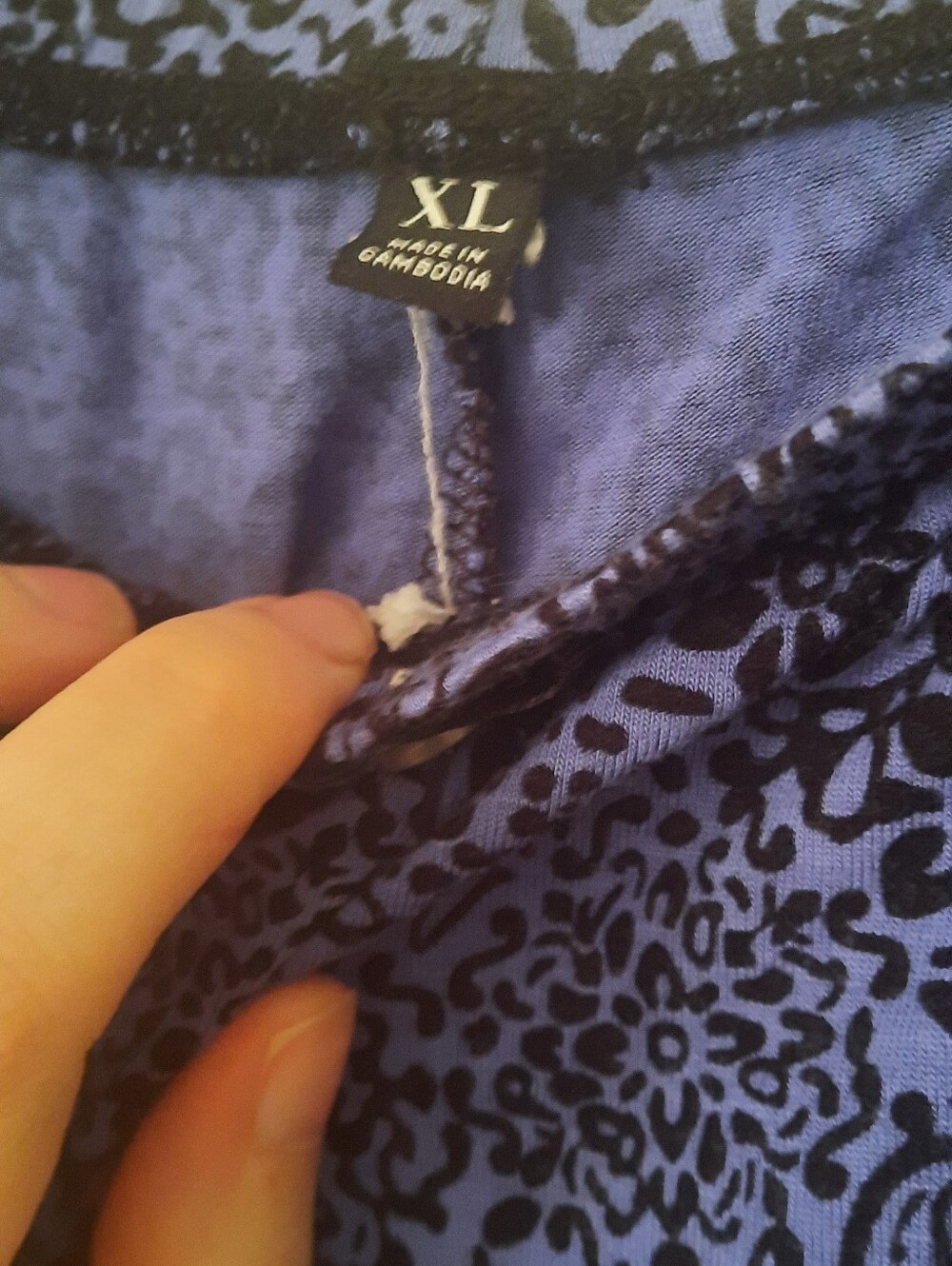Blue Patterned Two-Piece Lounge Set - Picture 2 of 2